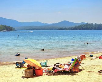 Luxury Watwrview Cabin With 2 Fireplaces - Mineral Bluff - Beach