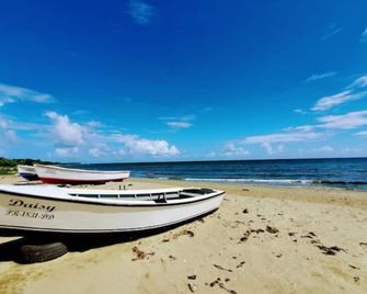 Caribbean Sea Beachfront Solar Backup House Fisherman Village Boardwalk A/C Wifi - Guayama - Beach