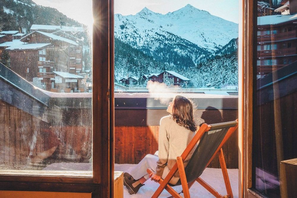 فندق مونت فالون - ليه ألو - شرفة