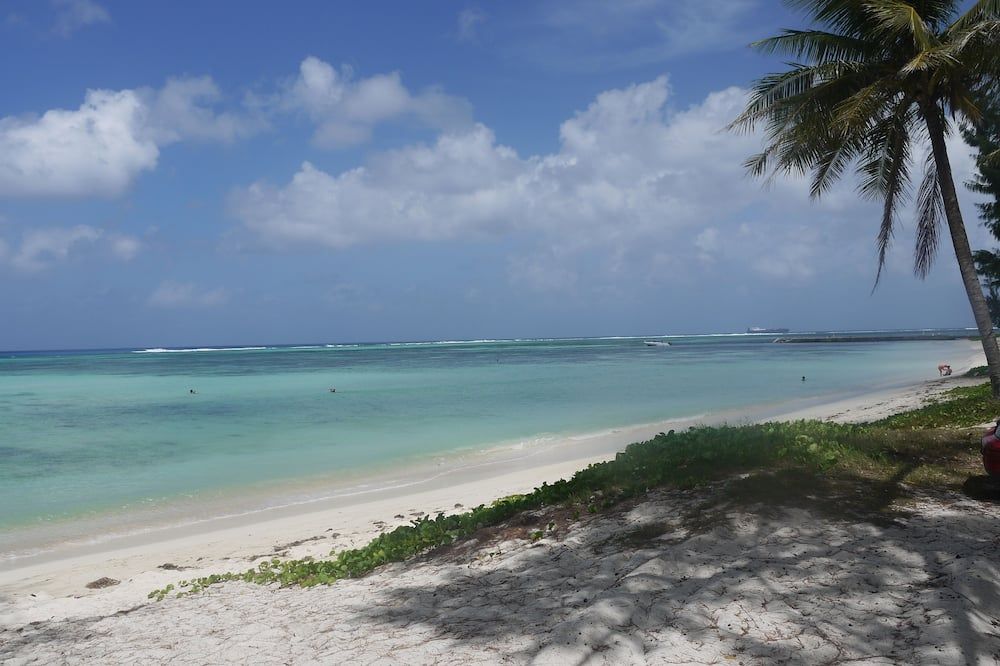 Beach view of Aquarius Beach Tower