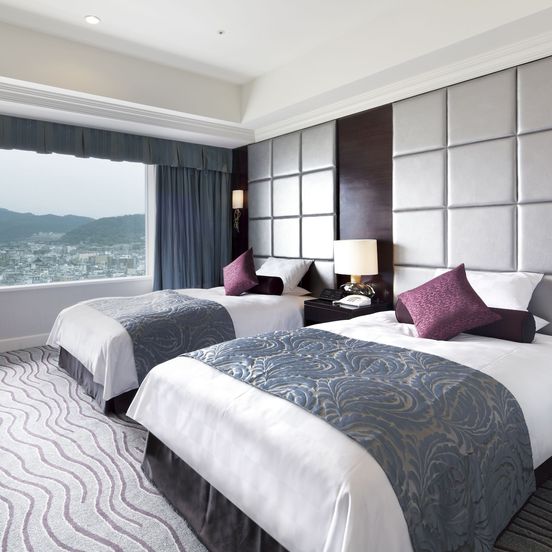 Bedroom view of Hotel Okura Kyoto