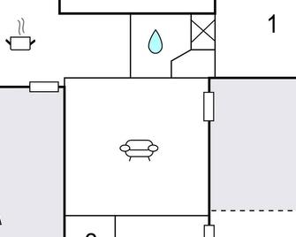 Awesome home in Värnamo with kitchen - Varnamo - Plattegrond