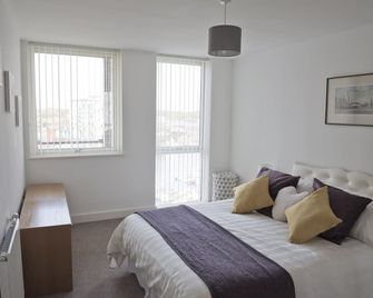 Toothbrush Apartments - Ipswich Waterfront South - Avalon Court - Ipswich - Bedroom