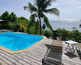 Villa Kaz in Thomy, pool and Spa Panoramic sea view of Pointe Noire bay - Pointe-Noire - Pool