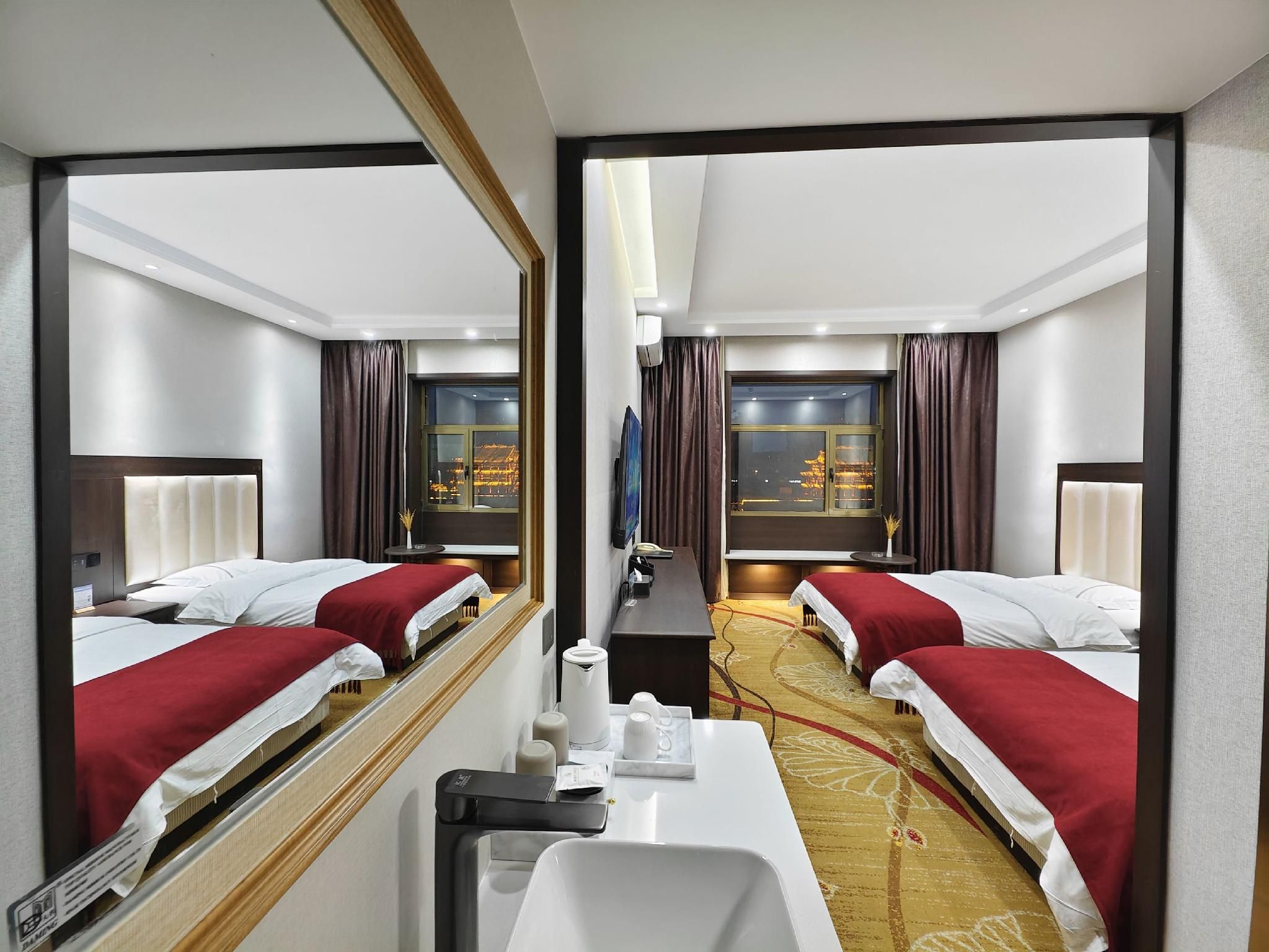 Hua Sheng Business Hotel - جيوتشيوان - غرفة نوم