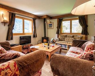 Luxury Chalet Grouse at Ayer, near Zinal, St Luc, Grimentz in Val d'Anniviers - Anniviers - Living room
