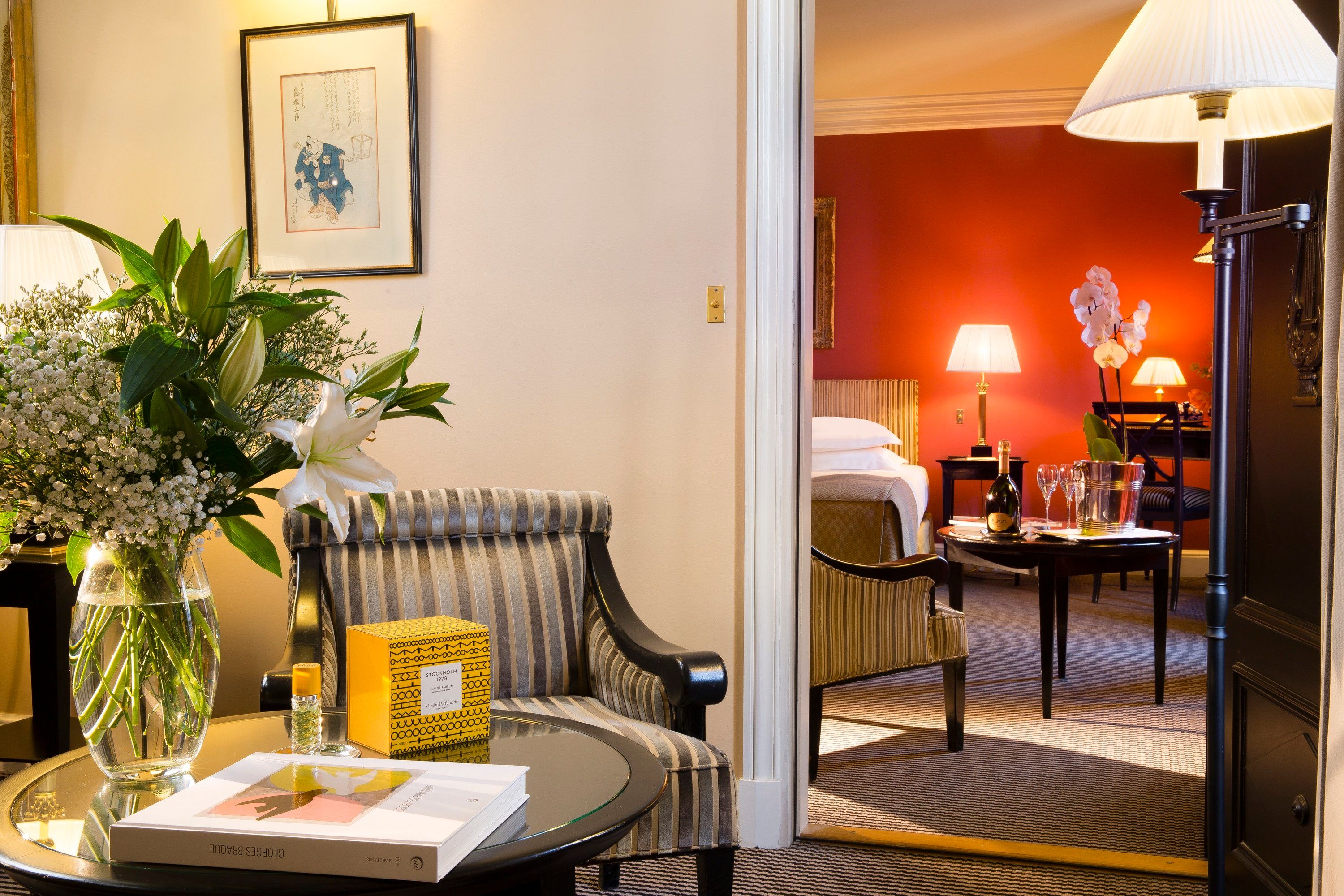 Bedroom view of Hotel Villa d'Estrees