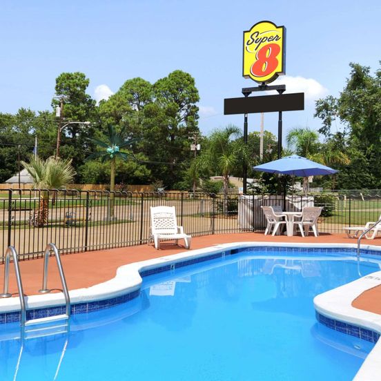 Pool view of Super 8 by Wyndham Shreveport