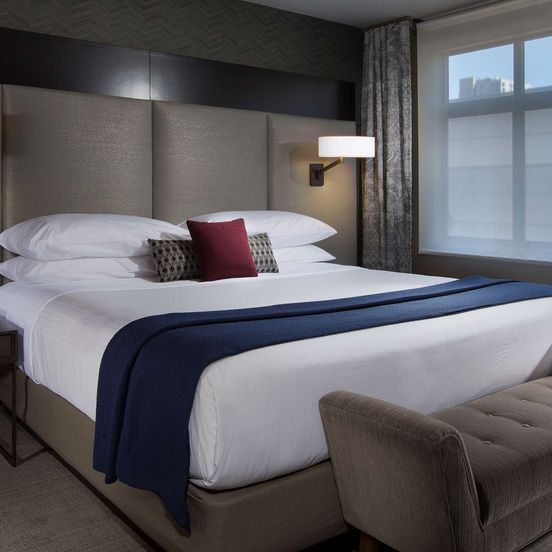 Bedroom view of The Paramount Hotel