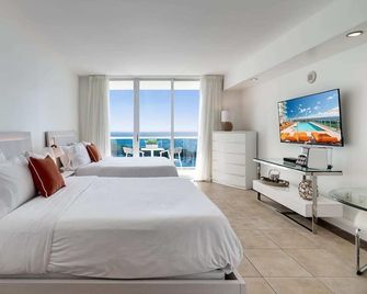 Ocean Million Dollar View Studio + Balcony #3 - Miami - Habitación