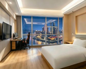 Ant Esports Hotel (Changjiahui Branch, Nanbin Road) - Tsjoengking - Slaapkamer