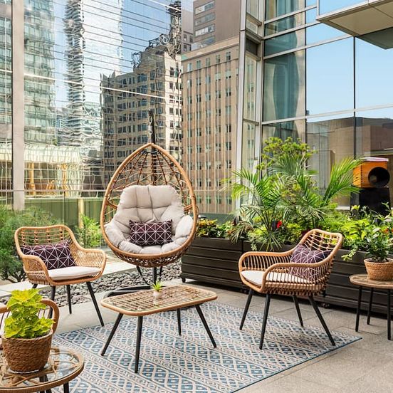 Patio view of Shangri-La Toronto