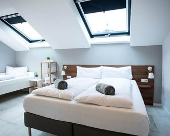 Junipro Apartments Bostalsee - نوفيلدين - غرفة نوم