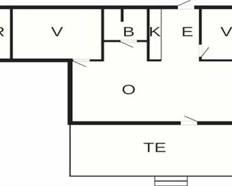 4 person holiday home in Ebeltoft - Ebeltoft - Floorplan
