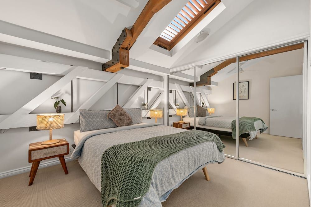 Historic Warehouse in New Farm - בריסביין - חדר שינה