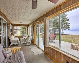 Peaceful Lakefront Houghton Lake Property with Patio - Prudenville