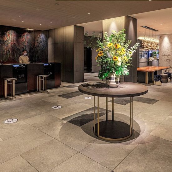 Front desk view of The Blossom Kyoto