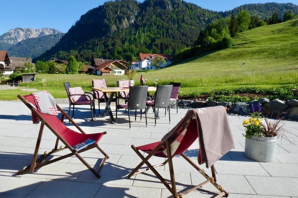 Vacation apartment Bergliebe - Guesthouse Sonnenplatzerl - Pfronten - Patio