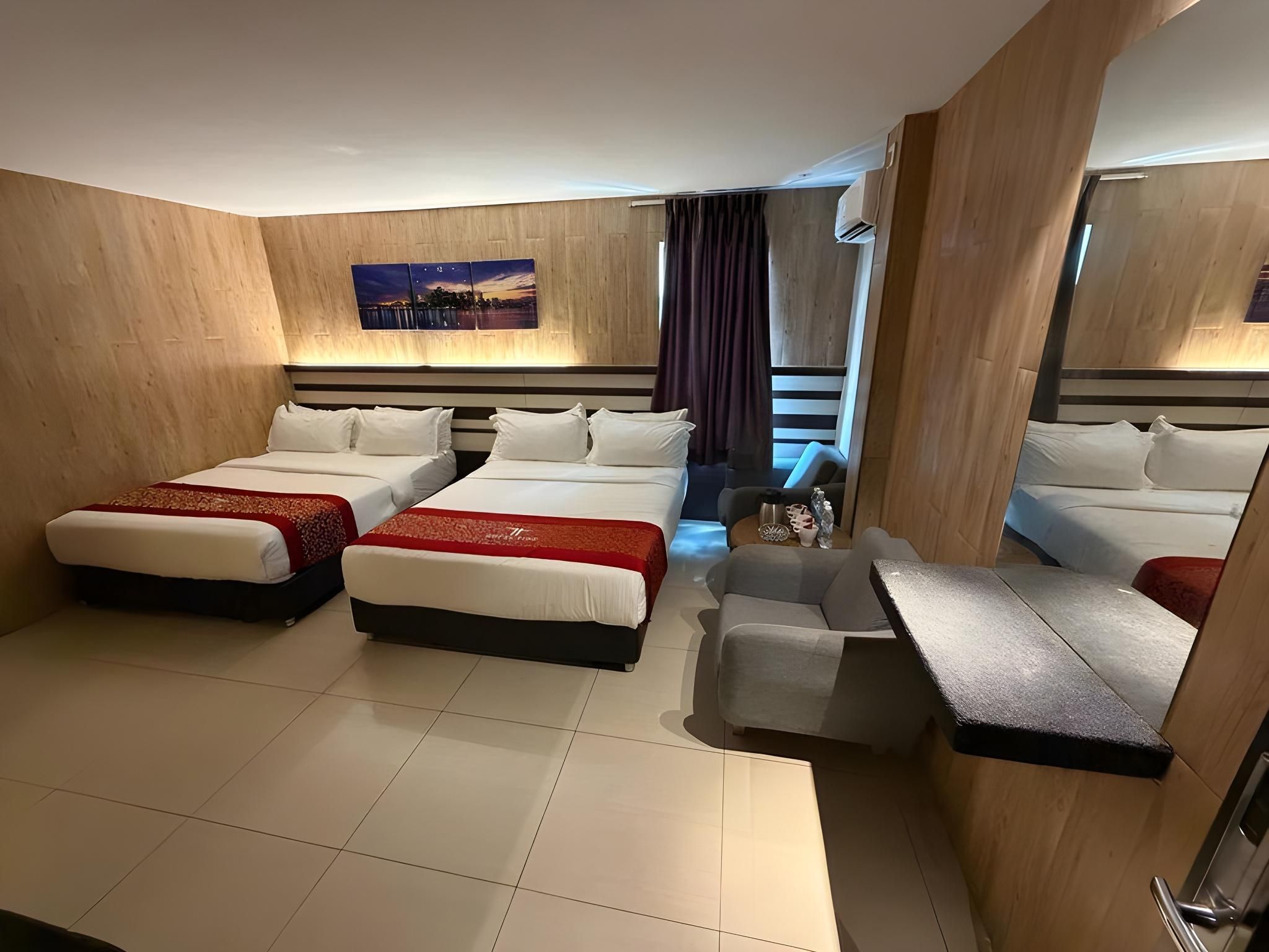 Hotel Time Johor Bahru - ג'והור באהרו - חדר שינה