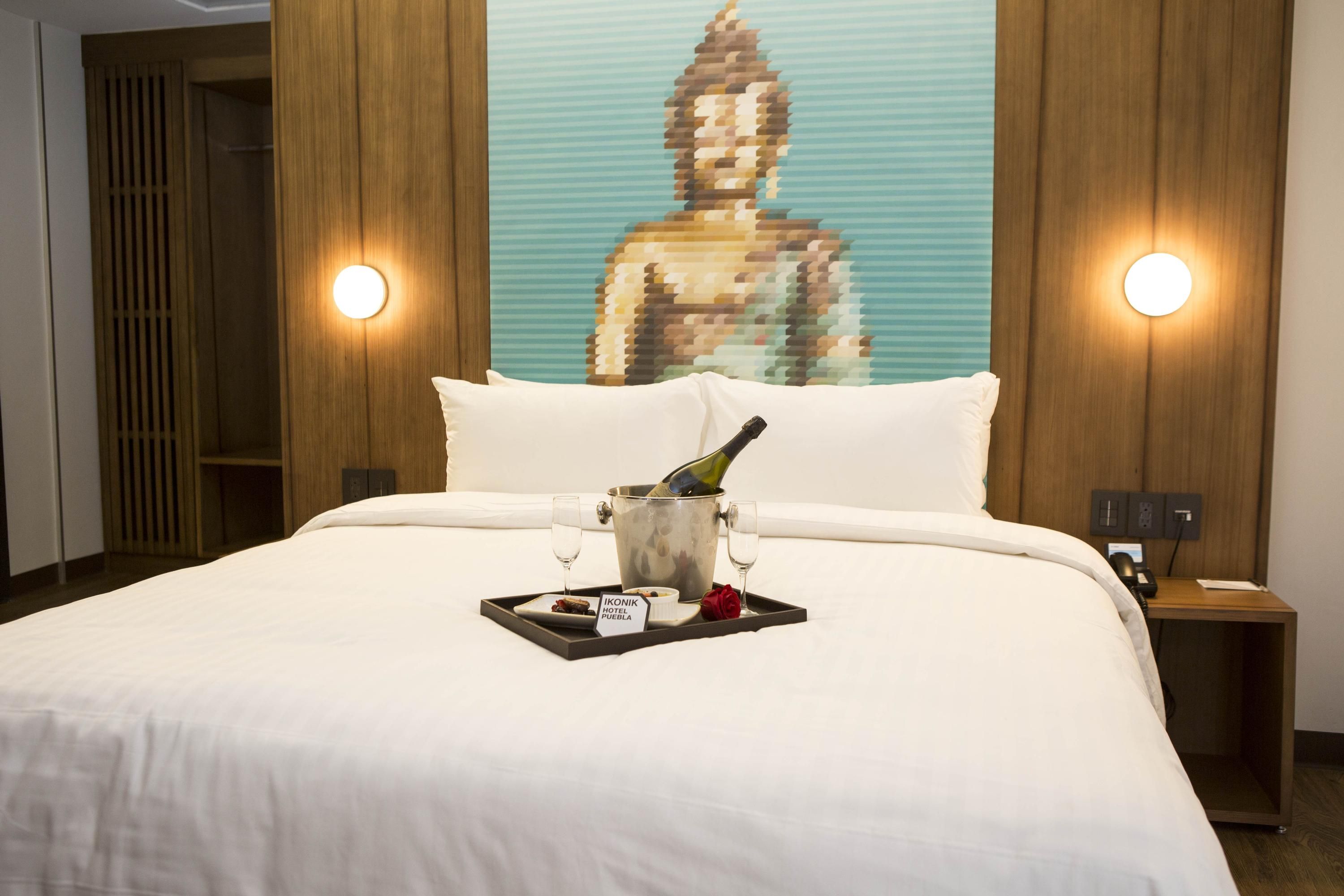 Ikonik Hotel Puebla - פואבלה - חדר שינה