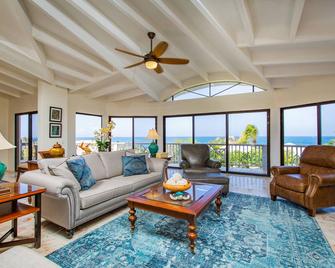 180° Sea Views, Luxurious Villa, Walk to secluded beach or beach bar - Christiansted - Salon