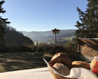 Quiet, cozy vacation home with fireplace, barbecue area and fantastic views - Hatzfeld - Balcony