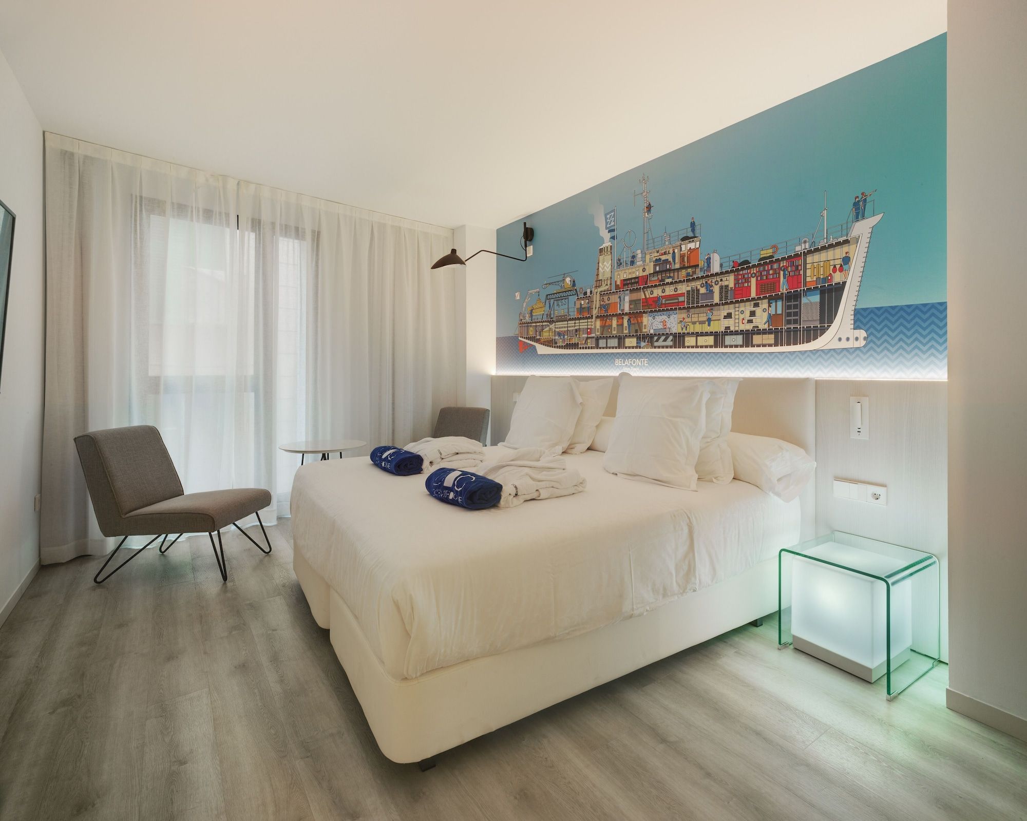 هوتل جرافينا سينكو - اليكانتي - غرفة نوم