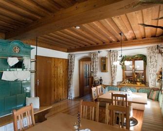 'Pyhrner Kampl' / 2 bedrooms / shower, WC - Familienbauernhof Grossgrub - Vorderstoder - Jídelna