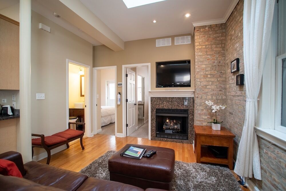 Old Town Suites Operated by Roscoe Village Guesthouse - שיקאגו - סלון