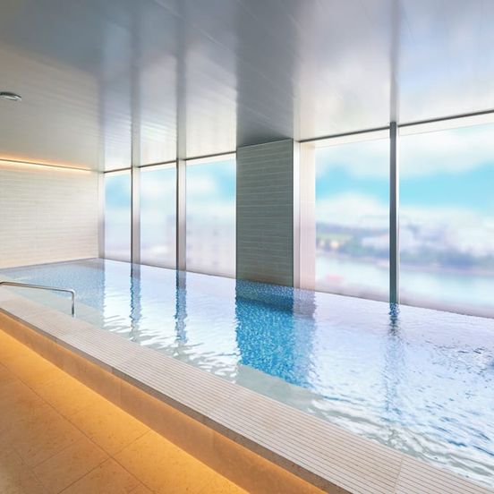 Pool view of Hotel Resol Trinity Naha