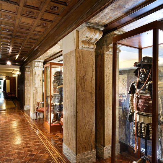 Hallway view of Hotel Continental Genova