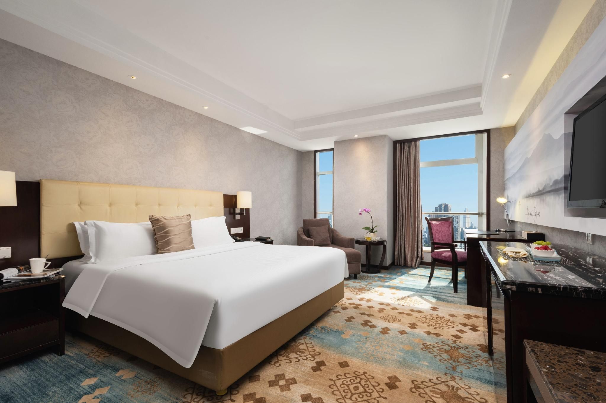 Huihao Hotel Wuhan - ווהאן - חדר שינה
