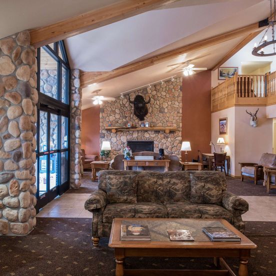 Living room view of AmericInn by Wyndham Belle Fourche