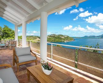 Jasper - Luxury ocean view villa with pool, Terres Basses, St. Martin - Terres-Basses - Balcony