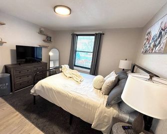 Charming 1 bedroom apartment with AC, WiFi in quaint Columbus - Columbus - Bedroom
