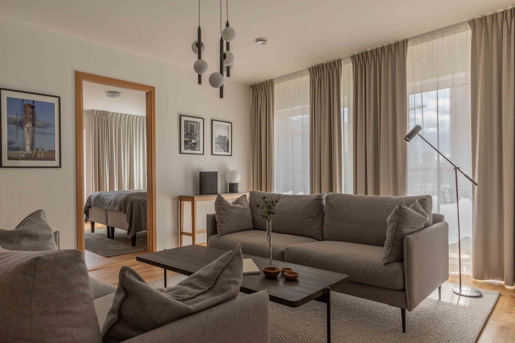 Living room view of The More Hotel Västra Hamnen