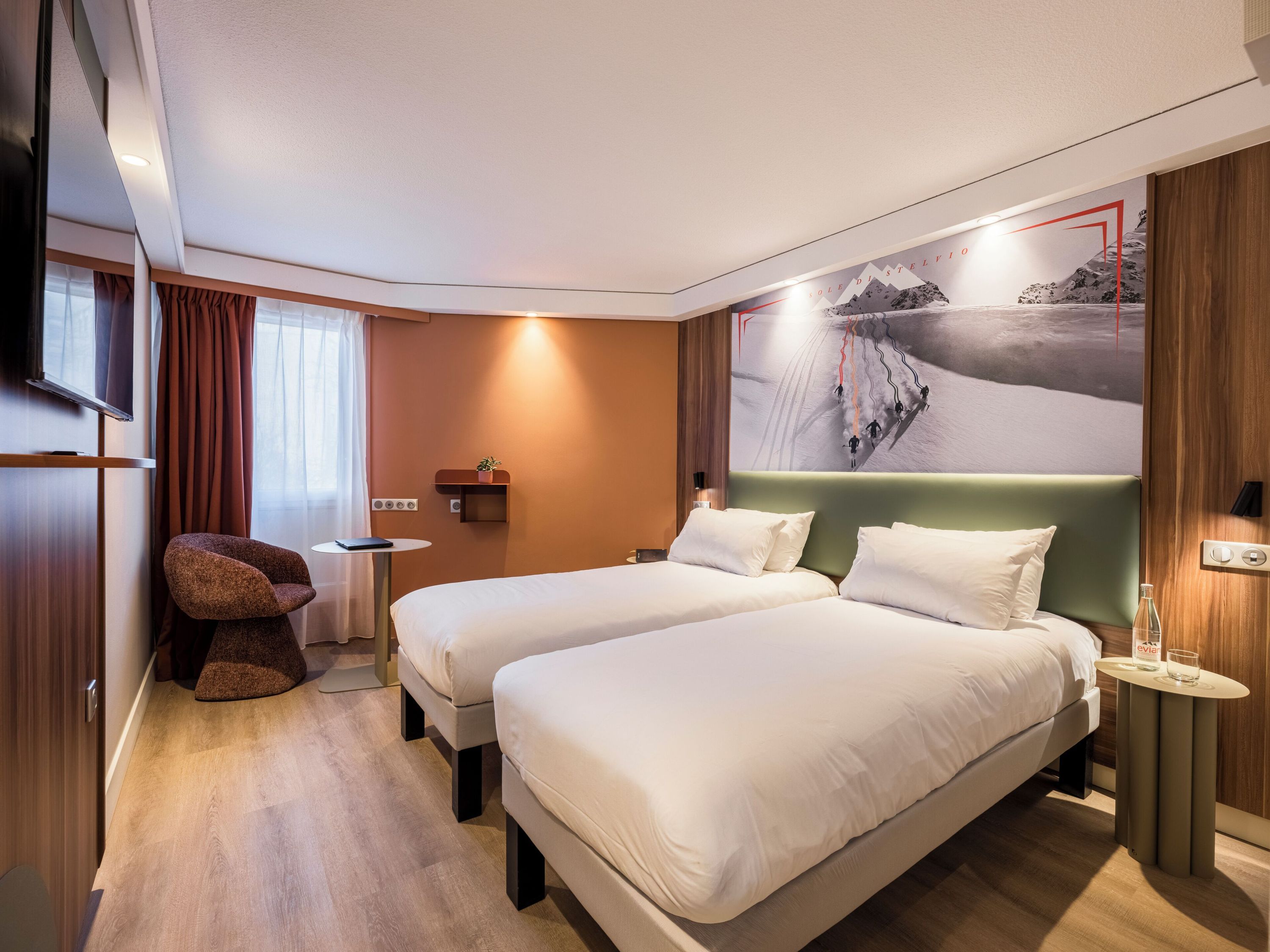 ibis Styles Annecy Le Vieux - אנסי - חדר שינה
