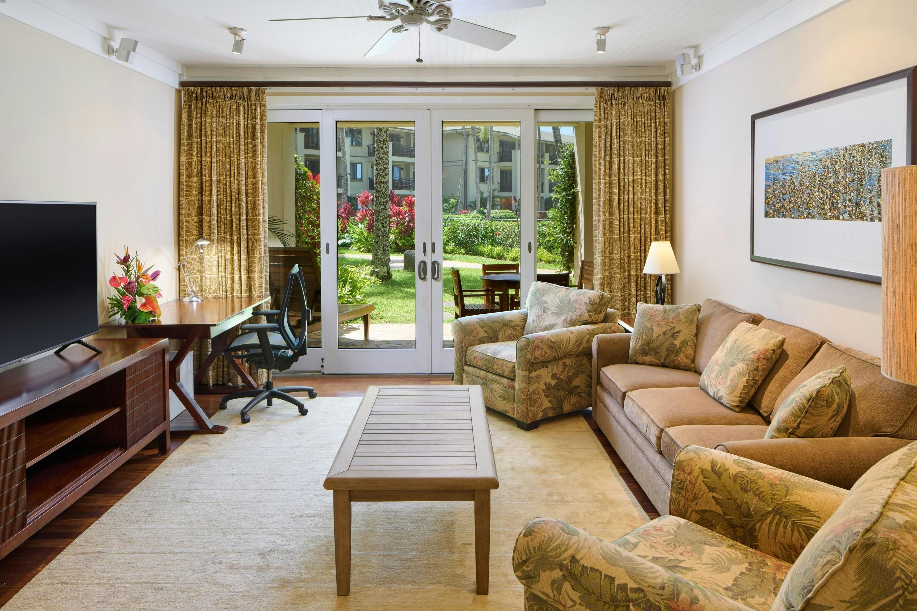 ذا ريتز كرلتون أواهو، تيرتل باي - كاهوكو - غرفة معيشة