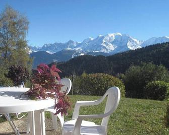 Charmant studio avec vue sur le Mont Blanc - 22 m² - Cordon - Cordon - Patio