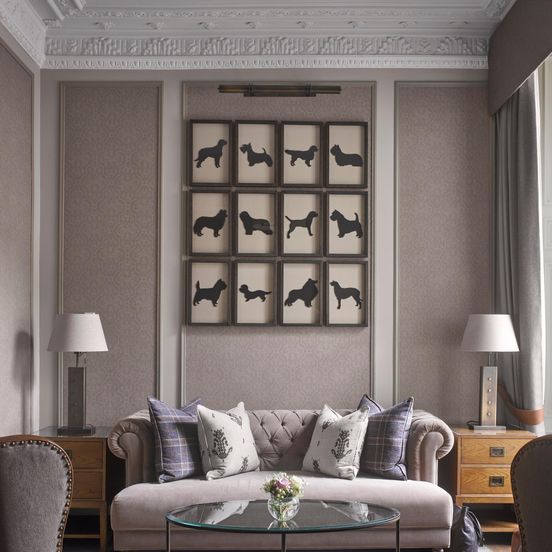 Living room view of Intercontinental Edinburgh The George
