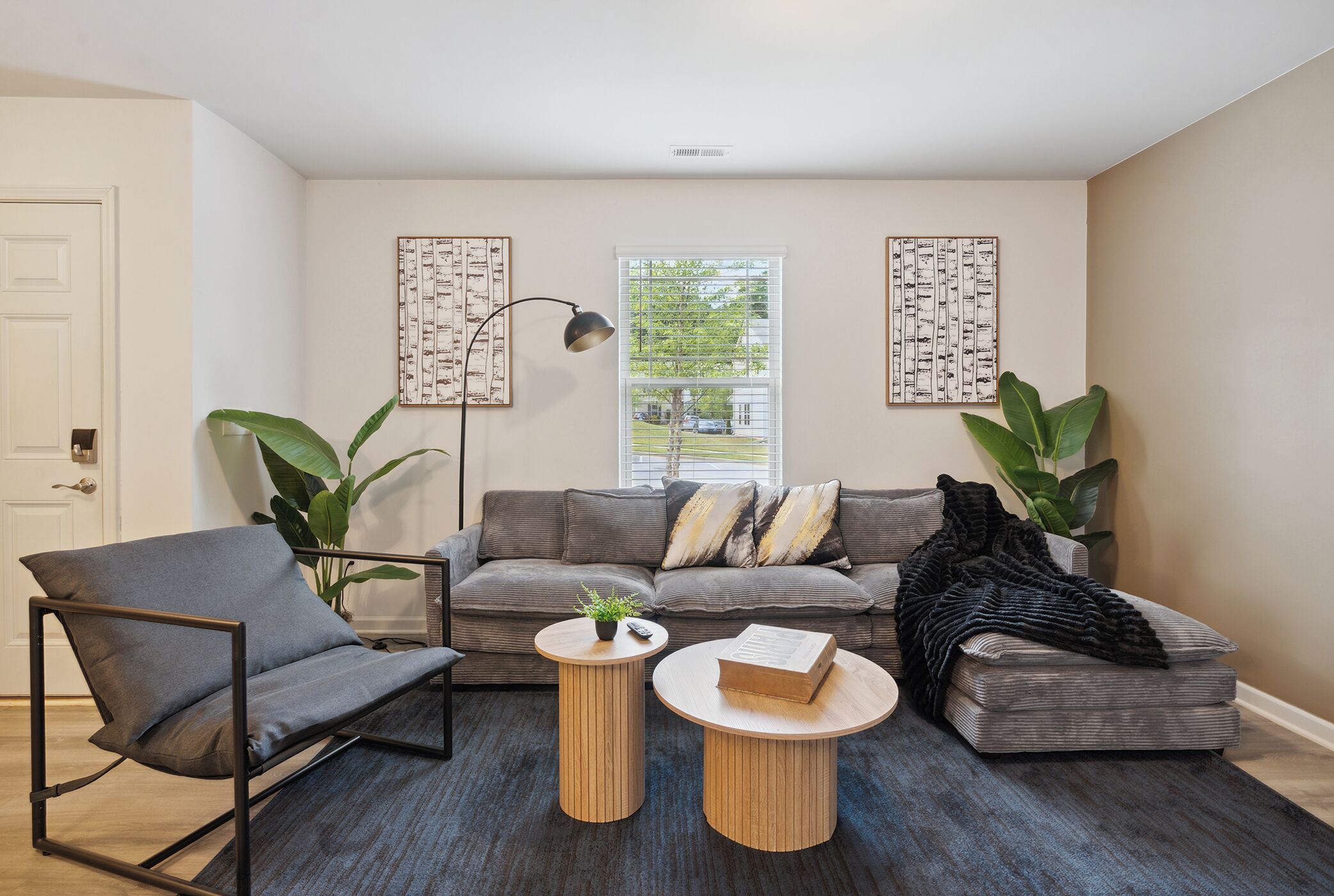 كينج 3 بد روم تاون هاوس مينس سو كاري إن سي ستايت - راليغ - غرفة معيشة