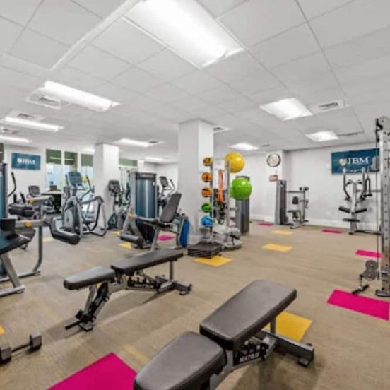 Gym view of High-rise Waterfront Haven