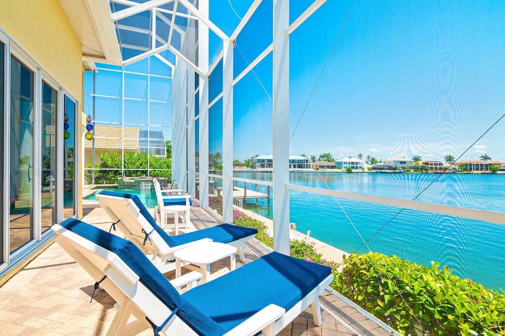 Waterfront Home With Pool, spa and 2nd Floor Balcony - Marco Island - Balcony