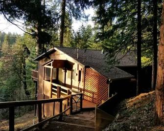Cedar Pines Cabin W/ Fire Pit & Large Deck - Big Trees - A Quaint Rustic Charmer - Pollock Pines - Dining room