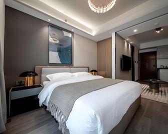Time One International Apartment (Shenzhen Huaqiangbei Branch) - Shenzhen - Sypialnia