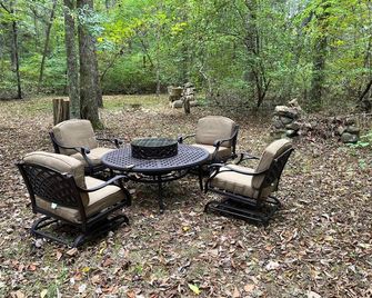 Cozy Chalet bordering Shenandoah Park near Massanutten Resort and Skyline Drive. - Elkton - Patio