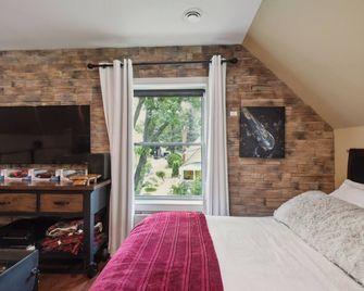 Loft Avec Foyer, Billard, Cinéma Maison et + - Magog - Bedroom