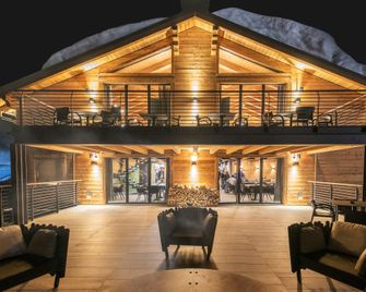 Le Massif Hotel & Lodge Courmayeur The Leading Hotels of the World - Courmayeur - Restaurang
