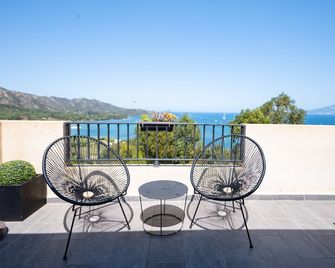 New Apartment With Breathtaking View Of Saint Florent Bay - Promo Oct- November - Saint-Florent - Balcon