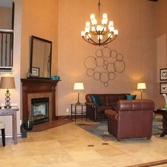 Living room view of Auburn Place Hotel & Suites Paducah